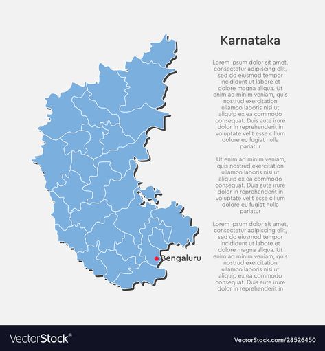 Karnataka Map, Backdrop Business, Report Infographic, India Country, Business Concept, Country Maps, White Line, Vector Free, Vector Images