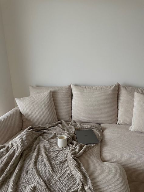 Comfy Sofa Aesthetic, Couch Aesthetic Cozy, Comfy Couch Aesthetic, Cozy Couch Aesthetic, Couch Aesthetic, Cuddle Couch, My Safe Place, Sarah Adams, Plaid Sofa