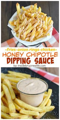 Homemade Dipping Sauces, Greek Yogurt Dipping Sauce For Fries, French Fry Dipping Sauce Recipes, Chipotle Honey Sauce, Dip For Fries, Chipotle Dipping Sauce, Greek Yogurt Dipping Sauce, Potatoe Fries, Honey Chipotle Sauce