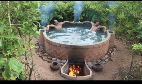 Hot Tub Plans, Slate Garden, Outdoor Hot Tub, Outdoor Bathtub, Diy Hot Tub, Outdoor Tub, Hot Tub Backyard, Diy Swimming Pool, Stock Tank Pool