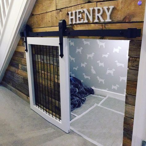 Awesome Under Stairs Ideas Dog Room Dog Under Stairs, Under Stairs Ideas, Under Stairs Dog House, تحت الدرج, Dog Bedroom, Indoor Dog House, Puppy Room, Dog House Plans, Dog Spaces