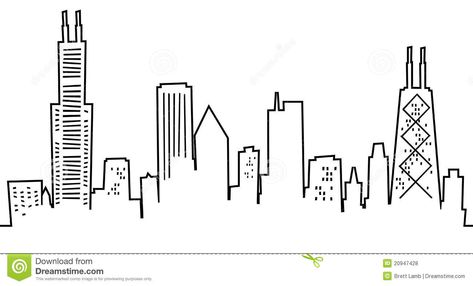 Cartoon Chicago Skyline - Download From Over 29 Million High Quality Stock Photos, Images, Vectors. Sign up for FREE today. Image: 20947428 Chicago Skyline Drawing, Chicago Skyline Silhouette, Do It Yourself Quotes, Chicago Art Print, Skyline Drawing, Skyline Silhouette, Free Art Print, Chicago Art, Small Art Prints