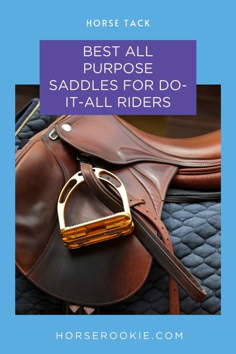 For riders that do it all, you need an all-purpose saddle that will hold up to your daily rides. Here are the best all-purpose saddles for riders who do everything. English Saddles, Horse Riding Gear, Used Saddles, Saddle Fitting, Horse Riding Tips, Jumping Saddle, Horseback Rider, Dressage Saddle, Horse Gear