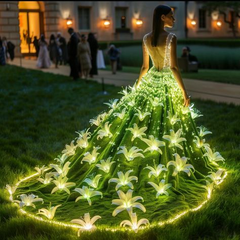 If the Met Gala participants had truly embraced the theme of ‘Garden of Time’, this is what they could have looked like!! Amidst cascading floral arches and verdant pathways, celebrities are adorned in attire that transcends mere fashion; it’s an ode to the passage of time itself. Picture breathtaking gowns adorned with delicate, shimmering clockwork motifs, where intricate gears replace traditional embroidery. Celebrities don headdresses resembling blooming timepieces, where each petal and g... Met Gala Garden Of Time, Floral Arches, Concept Fashion, Fashion Show Themes, Passage Of Time, Conceptual Fashion, Traditional Embroidery, Western Outfit, The Passage