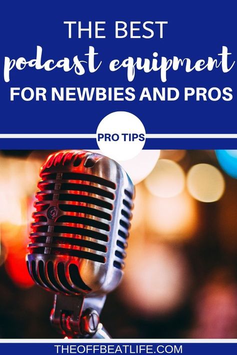 The best podcast equipment to use for newbies and pros. Start Podcast, Streaming Equipment, Podcast Equipment, Podcast Editing, Podcast Tips, Podcast Studio, Digital Nomad Life, Social Media Resources, Starting A Podcast