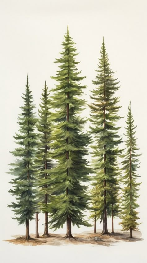 50 Best Phone Wallpapers: Free Downloads - NFT Art with Lauren McDonagh-Pereira Photography Pine Tree Graphic, Pine Trees Aesthetic, Pine Trees Drawing, Pine Trees Wallpaper, Pine Tree Drawing, Travel Elements, Drawing Trees, Pine Tree Art, Landscape Clipart