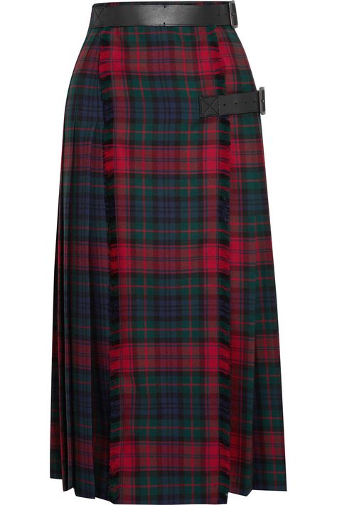 Red Tartan Skirt, Tartan Pleated Skirt, Wool Pleated Skirt, Irish Pattern, Red Pleated Skirt, Button Midi Skirt, Wool Midi Skirt, Red Midi Skirt, Red Plaid Skirt