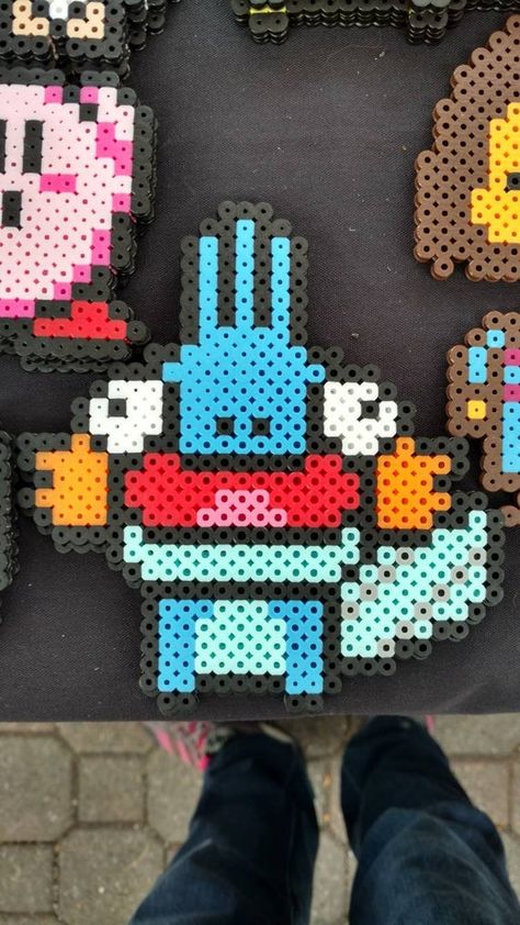 Pixel Art Sprite, Bead Pixel Art, Alakazam Pokemon, Pokémon Perler, Pokemon Perler, Modele Pixel Art, Pokemon Bead, Hamma Beads Ideas, Pokemon Perler Beads