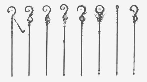 A project focused on mage staffs, related to my previous project where I shared the development of the sorceress concept. I hope you enjoy it! #ConceptArt #Illustration #DigitalArt #CharacterDesign #FantasyArt #ConceptDesign Mage Staff Concept Art, Sorceress Staff, Mage Staff, Staff Design, The Sorceress, Inspo Art, White Aesthetic, Concept Design, The Truth