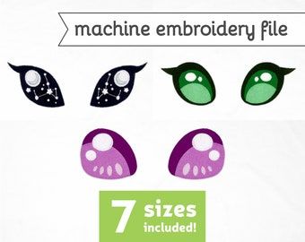 Machine Embroidery Basics, Bug Eyes, Eyes Embroidery, Moth Butterfly, Hat Patterns To Sew, Animal Sewing Patterns, Pet Allergies, File Design, Plush Pattern