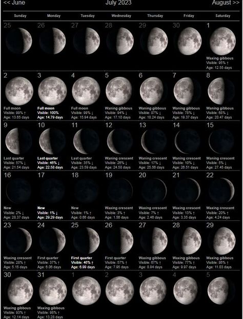 Moon Status, Full Moon July, Moon Phases Calendar, Full Moon Phases, Moon Orbit, The Moon Phases, Moon Phase Calendar, Moon Calendar, Moon Photos