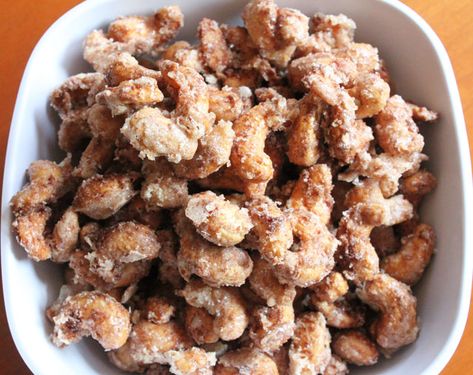 Baseball Park Style Candied Nuts Recipe Praline Almonds, Candied Nuts Recipe, Toffee Bark, Almond Toffee, Candied Almonds, Spiced Pecans, Organic Maple Syrup, Vegan Sugar, Nut Recipes