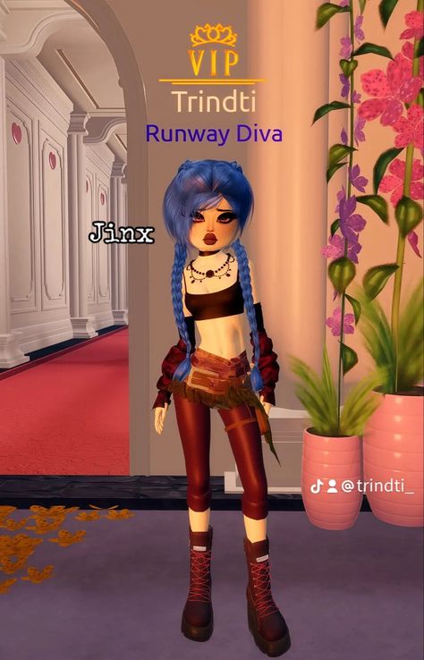 Jinx from arcane by me <3 #dresstoimpress Jinx From Arcane, Dress To Impress, Diva, Outfit Inspo, Quick Saves