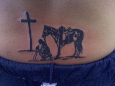 Praying cowboy Grandpa Tattoo, Cowboy Tattoo, Button Tattoo, Lizard Tattoo, Cowboy Tattoos, Waist Tattoos, Country Tattoos, Remembrance Tattoos, Tattoo Pictures