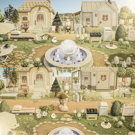 Animal Crossing Villager House Layout, Animal Crossing Island Layout Ideas, Island Layout Ideas, Animal Crossing Island Layout, Cottage Core Animal Crossing, Cottagecore Animals, Island Layout, Cottagecore Ideas, Witchy Cottage