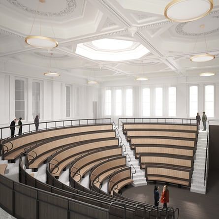 Theatre In The Round, Performing Arts Theater, Auditorium Design, Auditorium Seating, Theater Architecture, Lecture Theatre, University Of London, David Chipperfield Architects, David Chipperfield