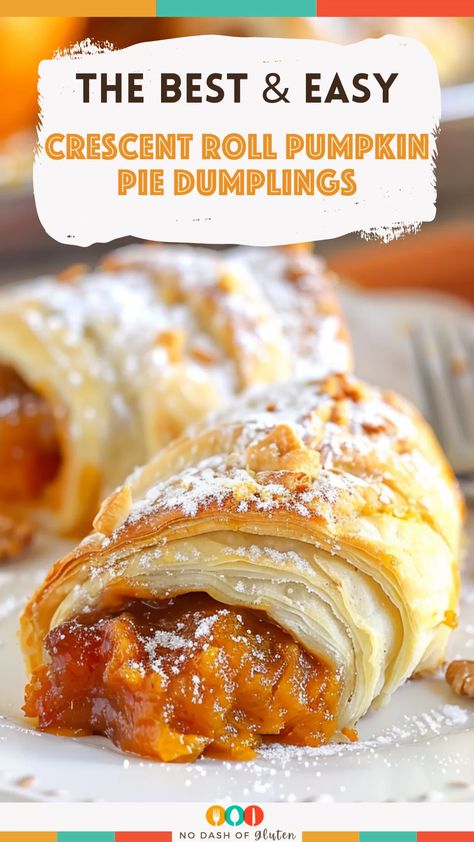 Crescent Roll Pumpkin Pie Dumplings Pumpkin Cream Cheese Crescent Roll Dumplings (easy Dessert), Pumpkin Crossiant Recipes, Pumpkin Crescent Roll Recipes, Crescent Roll Pumpkin, Crescent Roll Dumplings, Pumpkin And Cream Cheese, Crossiant Recipes, Crescent Roll Recipes Dessert, Crescent Roll Dessert