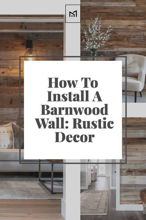 Discover the steps to transform your space with a rustic barnwood wall, adding warmth and character to any room. This installation guide covers selecting quality reclaimed wood, preparing your wall surface for installation, and choosing the right tools and materials. Learn techniques for arranging planks for visual appeal, securing them properly, and applying a finish to protect the wood while maintaining its authentic charm. Diy Wood Wall Design, Barnwood Accent Wall, Reclaimed Wood Accent Wall, Diy Wood Wall, Wood Wall Design, Barnwood Wall, Wood Accent Wall, Barn Board, Online Interior Design