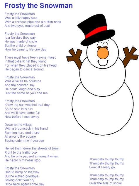 Frosty the Snowman lyrics Frosty The Snowman Lyrics, Snowman Lyrics, Snowman Songs, Christmas Carols Lyrics, Christmas Carols Songs, Xmas Carols, Christmas Songs Lyrics, Christmas Poem, Christmas Lyrics