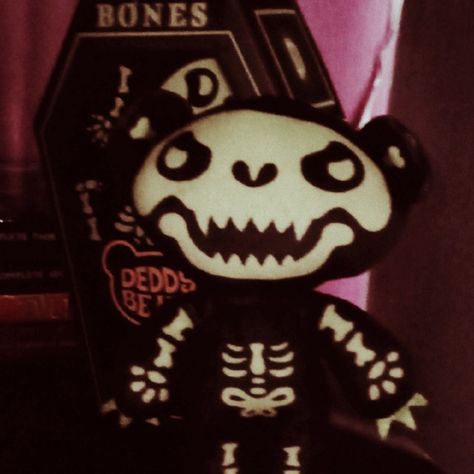 My photo credit me if you use it - Emo bones Deddy bears Silly Girls, Cute Dolls, Spider Web, Felt Crafts, Plush Dolls, Christmas List, Photo Credit, Bones, Bears