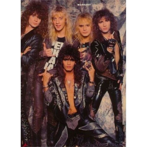 Warrant Band, Pinup Posters, Jani Lane, 80s Metal Bands, 80s Rockstars, 80s Glam Rock, Big Hair Bands, Teen Magazines, 80s Heavy Metal