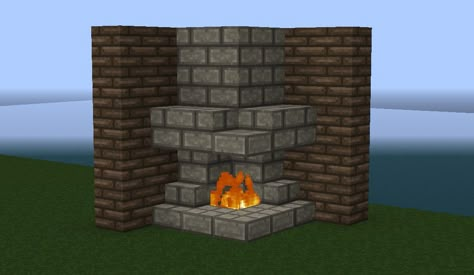 Furnishing Tips - Home interior Minecraft Project Minecraft Fireplace, Minecraft Wall Designs, Minecraft Furniture Ideas, Houses Blueprints, Interior Minecraft, Case Minecraft, Minecraft Wall, Minecraft Decoration, Minecraft Houses Blueprints