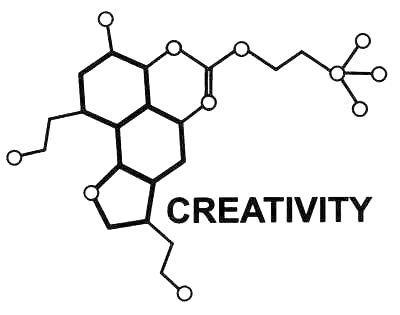 Creativity Chemical Symbols, Chemistry Tattoo, Molecule Art, Lithography Art, Molecule Tattoo, Chemistry Art, Abstract Tattoos, Chemical Equation, Sidewalk Art