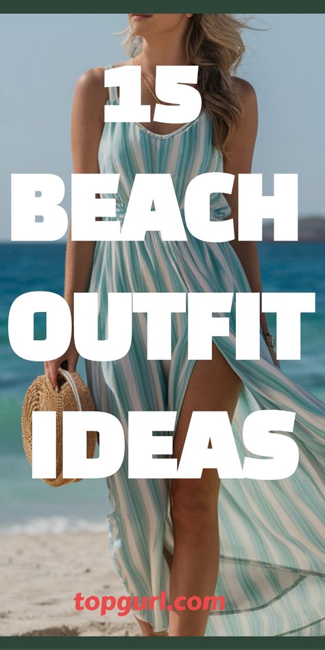 Beach Outfit Ideas to Make Waves This Summer Long Swim Cover Ups, Beach Outfits Medium Size, How To Dress To The Beach, How To Pose On The Beach Plus Size, Bachelorette Beach Weekend Outfits, Holiday Vacation Outfits, Beach Outfits For Couples, Outfits For Myrtle Beach, Beach Holiday Outfit Ideas