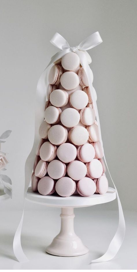 Wedding Dessert Table Macarons, Pastry Tower, Macaroon Tower, English Country Weddings, Macaron Tower, Wedding Food Drink, Bridal Shower Inspo, Mediterranean Wedding, Dessert Buffet