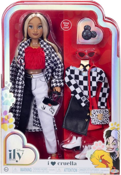 Disney ily 4EVER Cruella Inspired doll - YouLoveIt.com Disney Ily 4ever Doll, Ily Dolls, Disney Ily 4ever, Doll Pictures, Stitch Toy, Barbie Doll Set, Disney Princess Dolls, Mini Doll House, Barbie Doll House