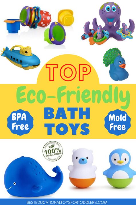 Check the tips of choosing eco friendly bath toys, and I got you covered the top safe, non-toxic, mold-free bath toys that you and your child will love. Mold Free Bath Toys, Cleaning Bath Toys, Bath Tub Toys, Bath Toys For Babies, Bath Toys For Toddlers, Indoor Activities For Toddlers, Free Toys, Indoor Activities, Tummy Time