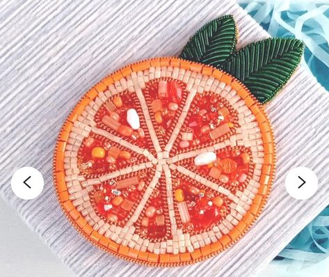 Lemon Bead Embroidery, Fruits Embroidery, Beaded Coasters, Beaded Shirt, Hand Beaded Embroidery, Diy Bead Embroidery, Tambour Embroidery, Bead Embroidery Tutorial, Embroidery Tshirt