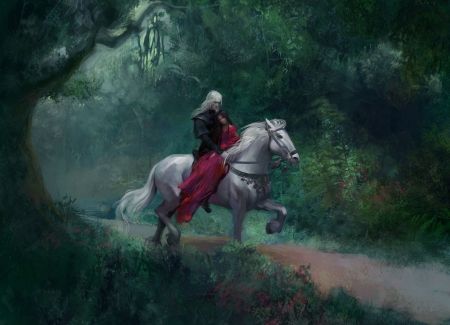 Forest Rider Rhaegar And Lyanna, Lyanna Stark, Game Of Thrones Books, Game Of Thrones Dragons, Targaryen Art, Asoiaf Art, Fantasy Couples, Jaime Lannister, Gra O Tron