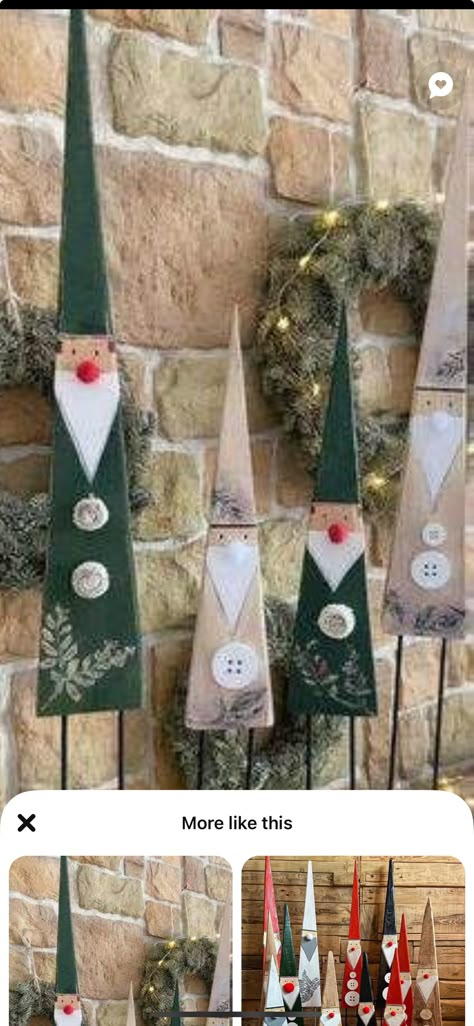 Diy Wooden Decorations, Handmade Wooden Christmas Decorations, Christmas Diy Decor Crafts, Christmas Diy Wood Crafts, Wood Christmas Decorations Diy, Christmas Wooden Decorations, Christmas Diy Decor Ideas, Wood Decor Christmas, Christmas Decorations Wood