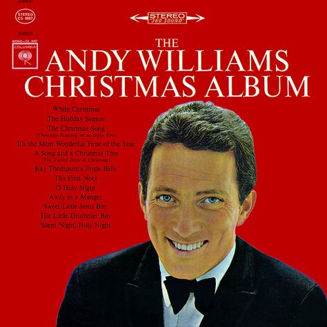 Loved watching Andy Williams' Christmas specials every year!! It's not Christmas without Andy! Andy Williams Christmas, The Little Drummer Boy, Christmas Playlist, Miguel Bose, Andy Williams, Christmas Albums, Holiday Music, Columbia Records, Christmas Songs