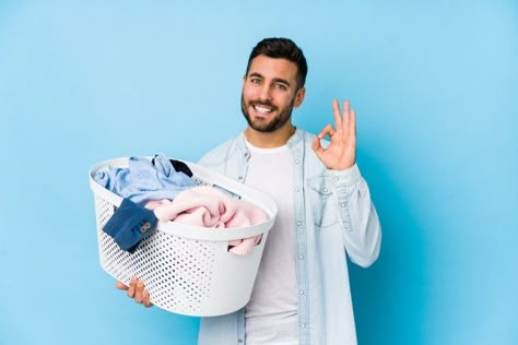 Man Doing Laundry, Fold Laundry, Turquoise Clothes, Laundry Business, Wash And Fold, Money Making Machine, Laundry Shop, Dry Cleaning Services