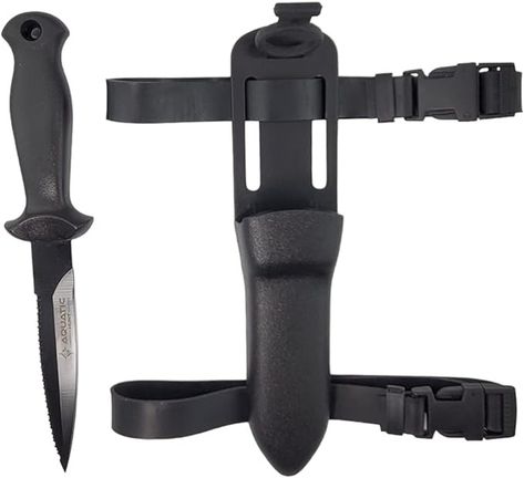 Amazon.com : Aquatic Hunt - Dive Spearfish Freedive 8.5" (216mm) Stainless Steel Knife with Holster : Sports & Outdoors Knife Holster, Thigh Holster, Emergency Response, Women Hoodies Sweatshirts, Diving, Stainless Steel, Sports, Quick Saves