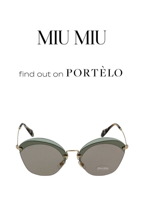 Compra en Portèlo Lentes MIU MIU 100% originales y autenticados. Encuentra moda de lujo en Portèlo hasta -90% de su precio original. MIU MIU sunglasses, Sunglasses Vintage, Gafas de Sol de Mujer, Sunglasses MIU MIU, Sunglasses MIU MIU, Sunglasses 2022, Sunglasses Aesthetic, Night Out Outfit, Streetwear Moda, MIU MIU Gafas, MIU MIU 2022, Date Night Out Outfit. Desde 3 y Hasta 12 MSI*. Miu Miu 2022, 2022 Sunglasses, Sunglasses 2022, Sunglasses Aesthetic, Miu Miu Sunglasses, Outfit Streetwear, Night Out Outfit, Sunglasses Vintage, Miu Miu