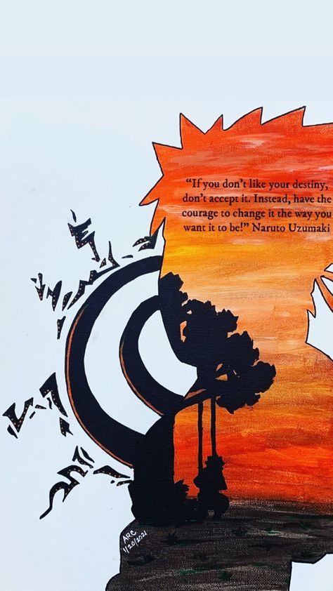 Naruto Acrylic Painting, Naruto Art, Painting Art Projects, Acrylic Painting Canvas, Naruto Uzumaki, Painting Art, Art Inspo, Art Ideas, Art Projects