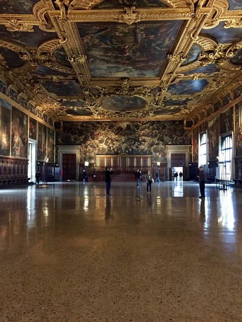 Palazzo Ducale Venice (y) Venetian Palazzo Interior, Venice Palazzo Interior, Palazzo Ducale, Doges Palace Venice, European Palace, Doge's Palace Venice, Royal Room, Doges Palace, The Gritti Palace Venice