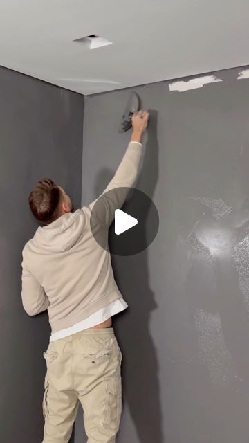 Refresh Home Improvements on Instagram: "This year we found an awesome way to create a textured wall finish using only paint and drywall compound. So easy you can do it too! … #diy #homeimprovement #remodel #renovation #reels #painting #homedecor" Types Of Textured Walls, Texture Wall Painting, Drywall Painting, Accent Wall Bedroom Paint, Refresh Home, Drywall Mud, Diy Accent Wall, Accent Wall Bedroom, Home Improvements