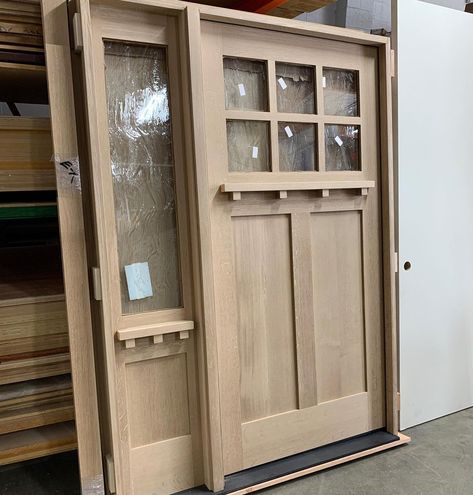 Mancino Door on Instagram: “Custom Quarter Sawn white oak entry door made by MDW. Swipe to see it installed and finished. #quartersawn #customdoors #customdoor…” White Oak Trim And Doors, White Oak Front Door, White Oak Front Doors, Mudroom Remodel, Oak Front Door, Stained Doors, Oak Trim, Quarter Sawn White Oak, Double Front Doors