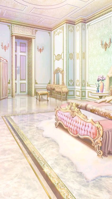 Castle Room Background, Barbie Princess Wallpaper, Rich Background, Fancy Bedroom, Castle Rooms, Princess Charm School, Episode Interactive Backgrounds, Graphic Design Brochure, Castle Aesthetic