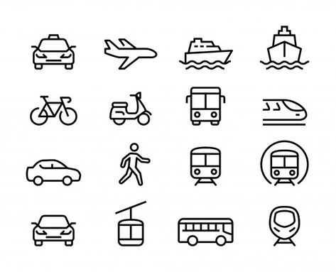 Car Pictogram, Car People, Car Icon, Airplane Vector, Zestaw Ikon, Car Icons, People Icon, Animal Icon, Travel Icon