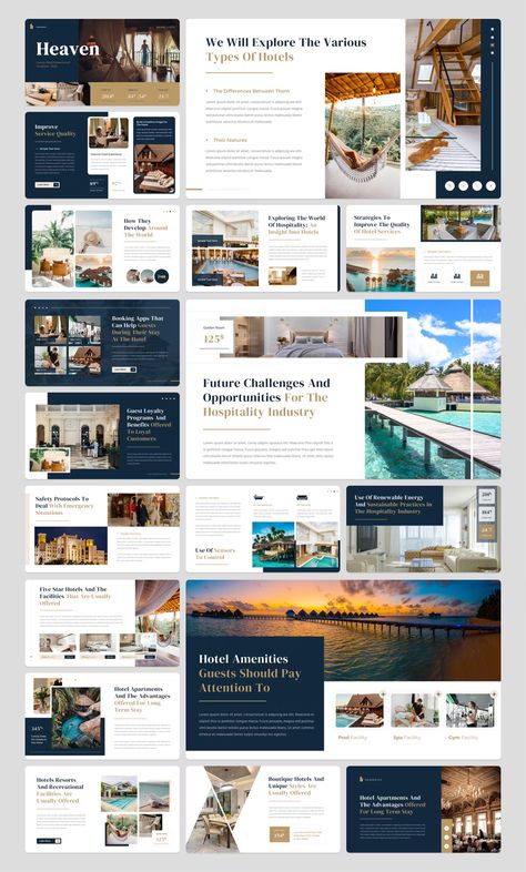 Luxury Hotel Google Slide Template. 30+ Slides. Hotel Brochure Design Layout, Hotel Template Design, Hotel Ppt Template, Hotel Presentation, Hotel Services, Wide Screen, Hotel Amenities, Hospitality Industry, Slide Template