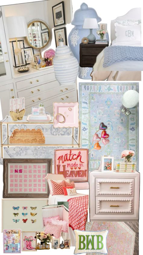 Sorority Room Ideas Decoration, Sorority Bedroom Ideas, Sorority Room Ideas, Sorority Bedroom, Dorm Design Ideas, Ucf Dorm, Sorority House Decor, Sorority House Rooms, Pretty Dorm Room