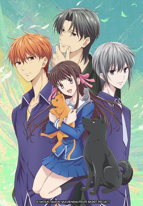 Fruits Basket (2019 Anime) Natsuki Takaya, Fruits Basket Kyo, Fruits Basket Manga, Tamako Love Story, Basket Anime, Shojo Anime, Anime Pins, Fruits Basket Anime, Fruit Baskets