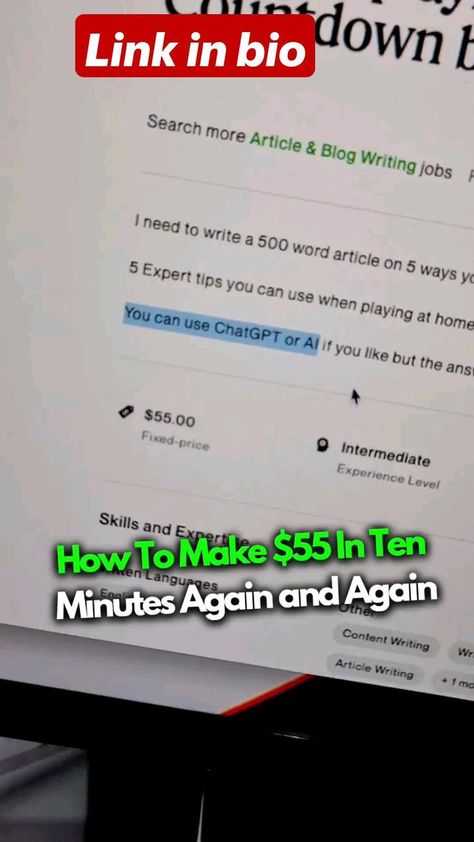 Easy Online Jobs, Earn Money Online Fast, Easy Money Online, Ways To Get Money, Money Making Jobs, Financial Life Hacks, Money Life Hacks, Money Making Hacks, Writing Jobs