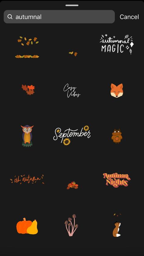 October Instagram Post Ideas, Autumn Story, Autumn Story Ideas, Autumn Posts Instagram, Fall Gifs Instagram, Autumn Instagram Story, Halloween Instagram Stickers, Halloween Instagram Story Stickers, Autumn Instagram Stickers