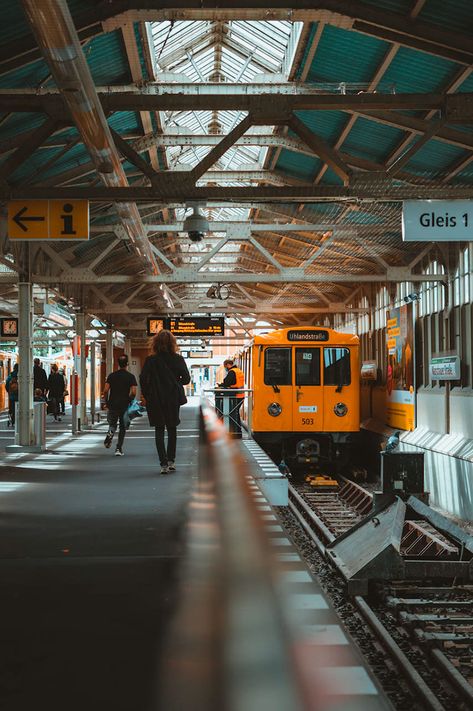 Underground Train U1 Berlin Berlin Metro, Berlin Vibes, Underground Metro Station Design, Underground Train, London Underground Escalator, London Underground Train, Adobe Lightroom Cc, Best Photographers, Adobe Lightroom